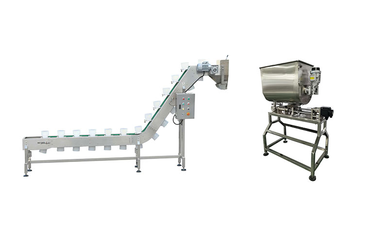 RL-GD10-ZK16-100全自動醬菜螺桿組合秤真空包裝機(jī)配套設(shè)備