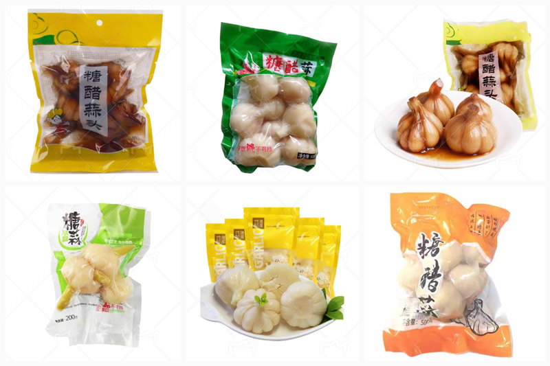 RL-GD8-ZK10-200/240糖醋蒜真空包裝機(jī)樣品